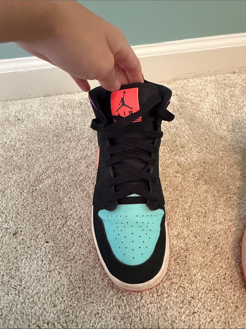 Jordan 1 Mid Multi Color GS - Picture 3 of 7